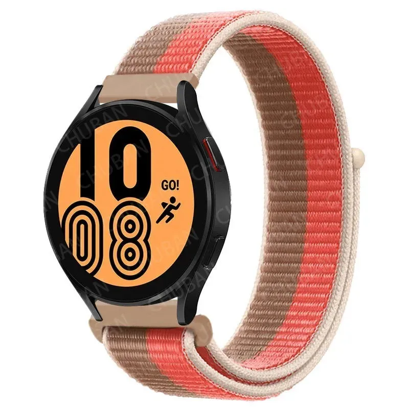 UNITED KINGDOM Nylon Loop Band For Samsung Galaxy Watch 6 5 Pro/4/classic/gear s3 frontier/active Sport Bracelet Huawei watch gt2 3 22mm 20mm Strap
