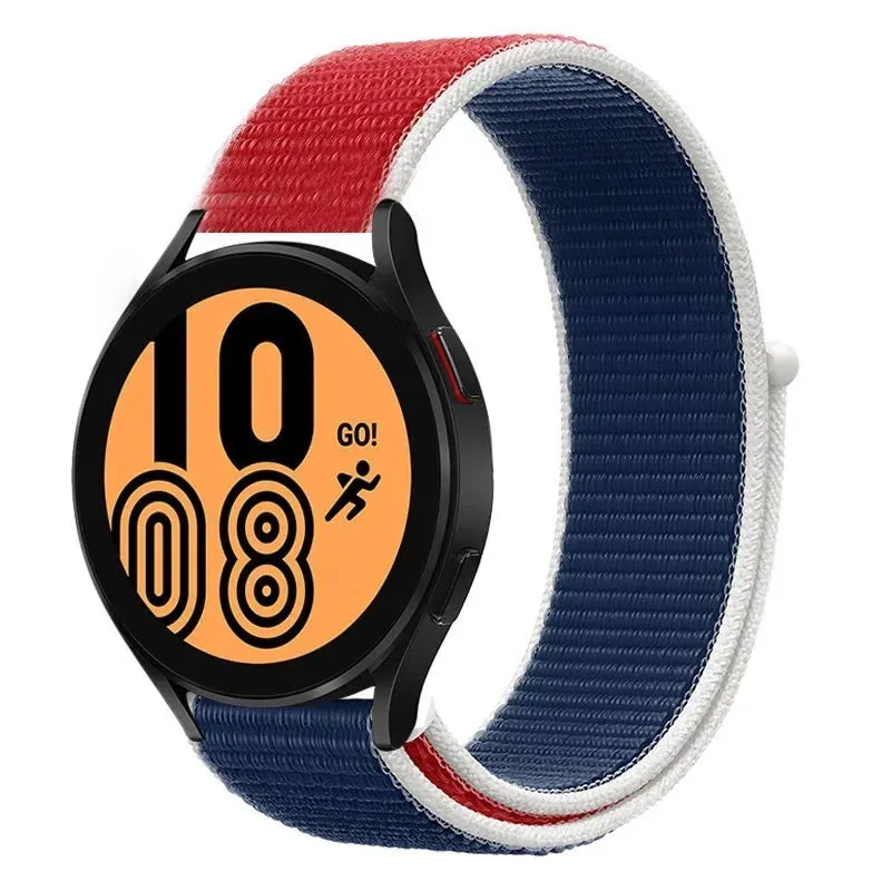 UNITED KINGDOM Nylon Loop Band For Samsung Galaxy Watch 6 5 Pro/4/classic/gear s3 frontier/active Sport Bracelet Huawei watch gt2 3 22mm 20mm Strap