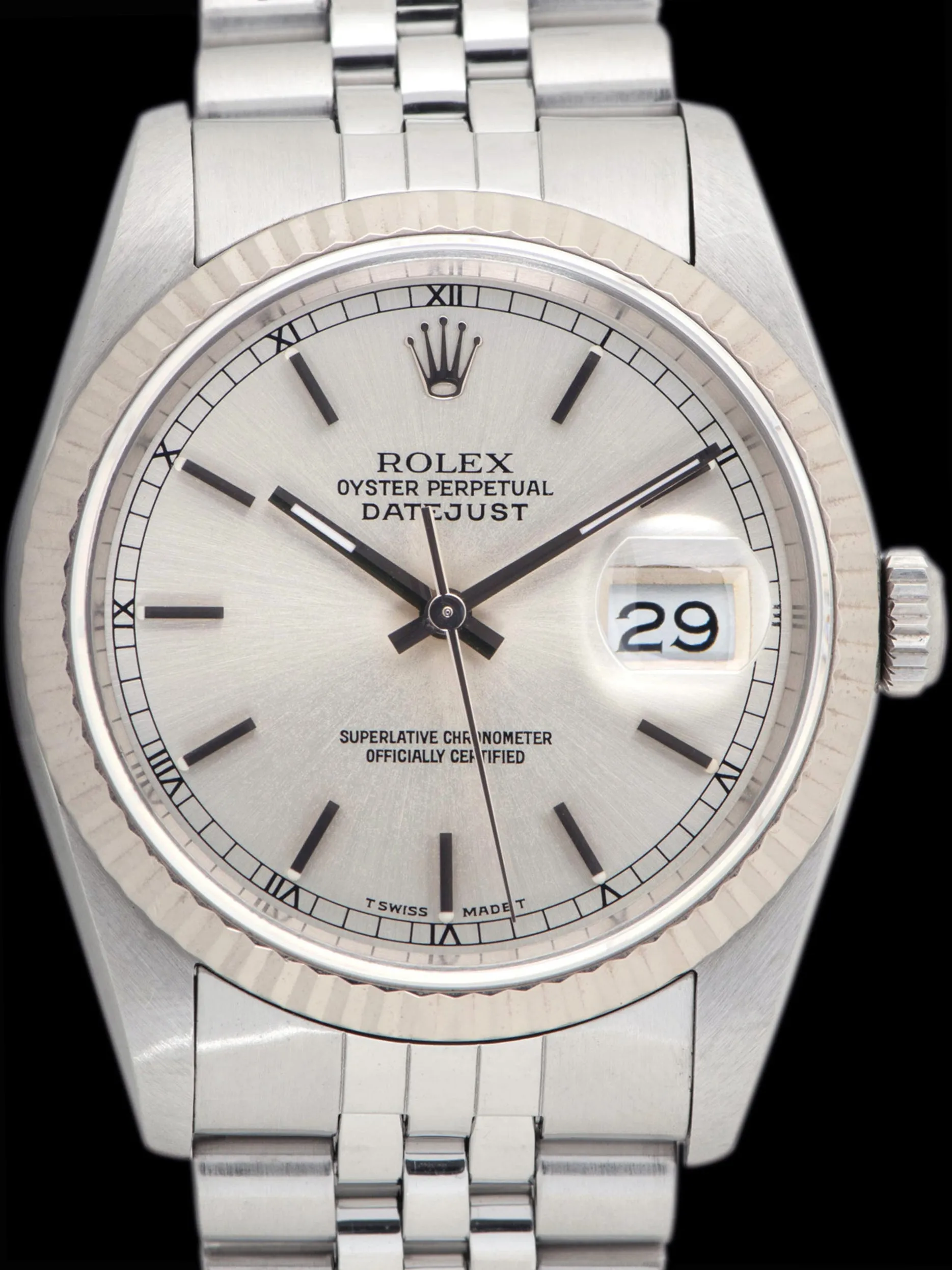 *Unpolished* 1989 Rolex Datejust (Ref. 16234) Silver Dial