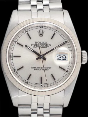 *Unpolished* 1989 Rolex Datejust (Ref. 16234) Silver Dial