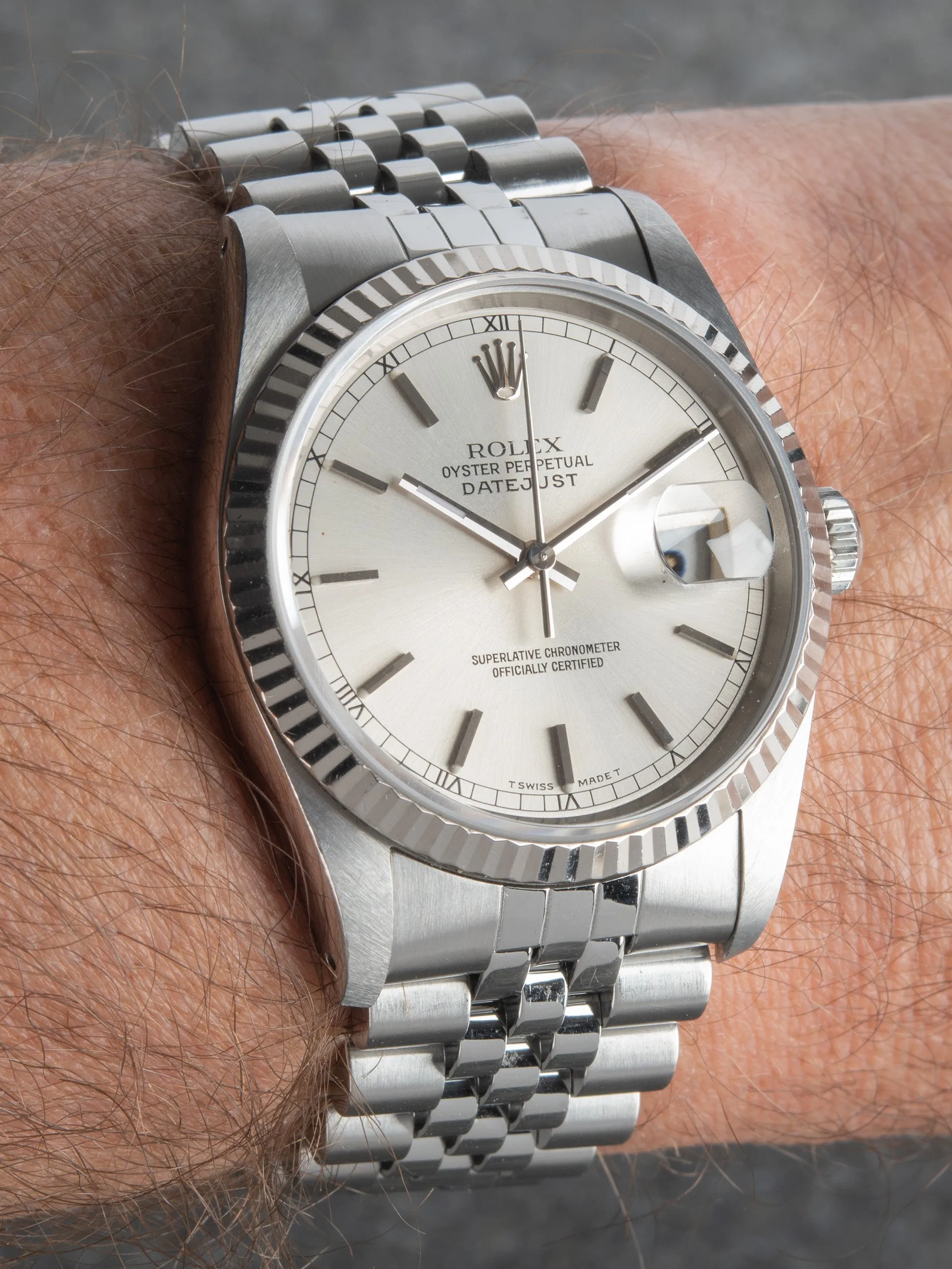 *Unpolished* 1989 Rolex Datejust (Ref. 16234) Silver Dial