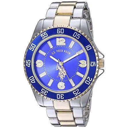 U.S. Polo Assn. Men's Blue Dial Alloy Band Watch - USC80514