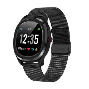 Watches thermometer smart watch waterproof heart rate ecg monitor full smart watches bk black metal