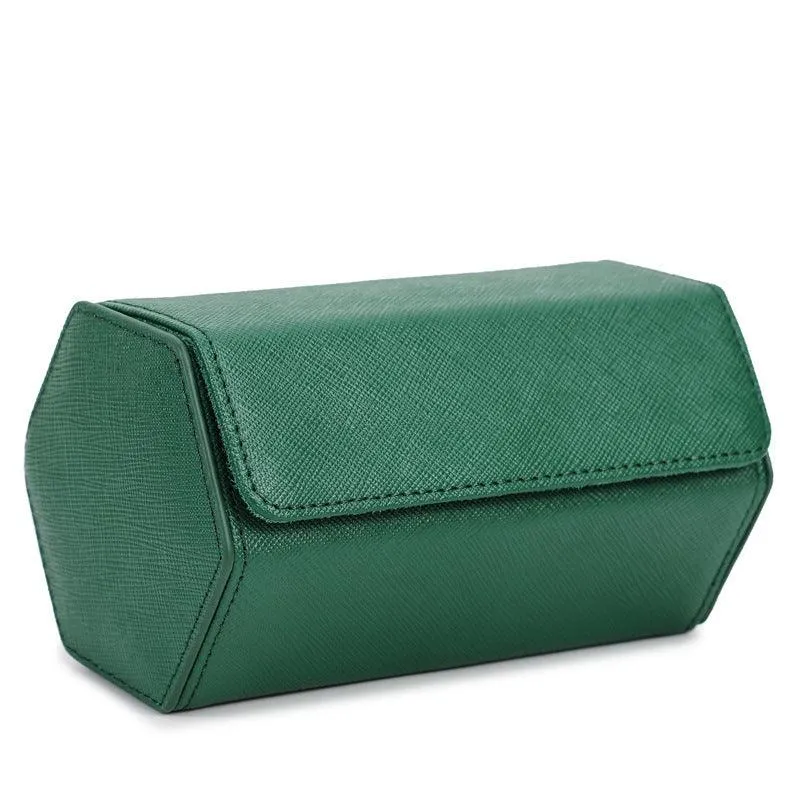 Woosir Trend Leather Hexagon Watch Roll Case for 2